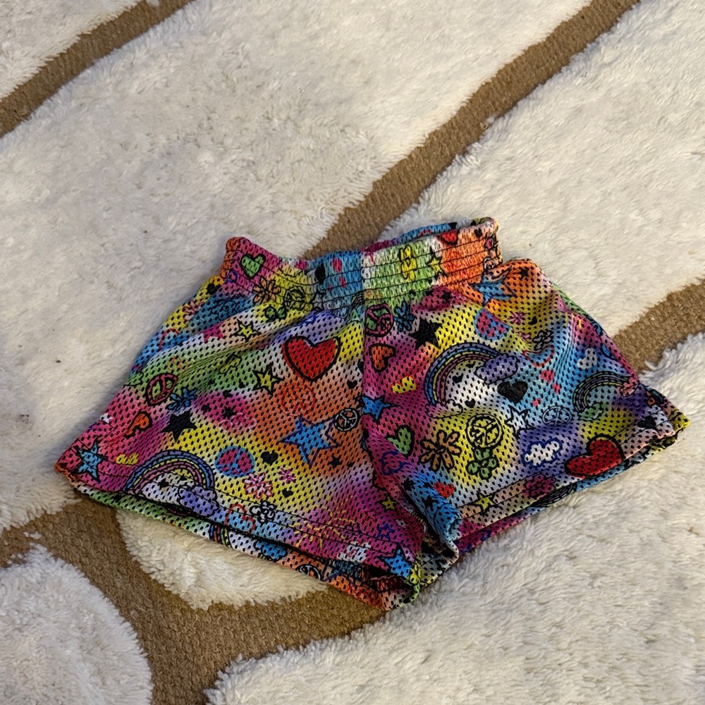 Multicolor Kids Mesh Shorts with Fun Patterns
